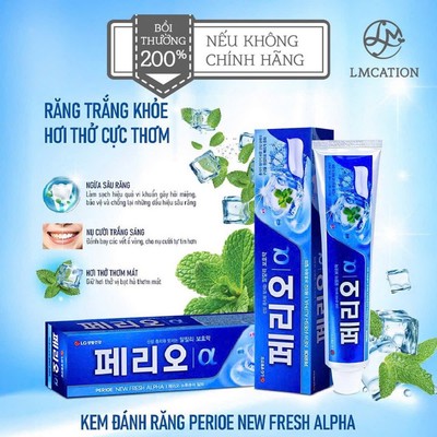 (Tặng kèm quà) Kem Đánh Răng Hàn Quốc trắng răng, kháng viêm & Bột Đánh Răng Tẩy Trắng cao cấp