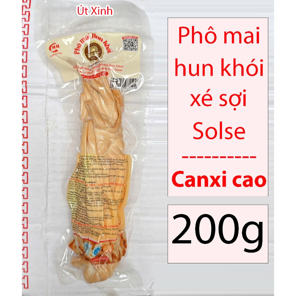 PHÔ MAI HUN KHÓI SỢI SOLSE 200G – SMOKED STRING CHEESE