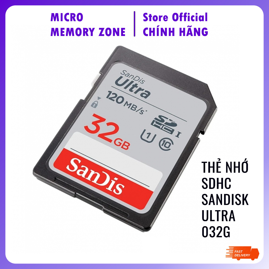 Thẻ nhớ SD SDHC card 32GB Ultra dung lượng thẻ nhớ SD card 32GB tốc độ cao thẻ nhớ giá rẻ compact Sa