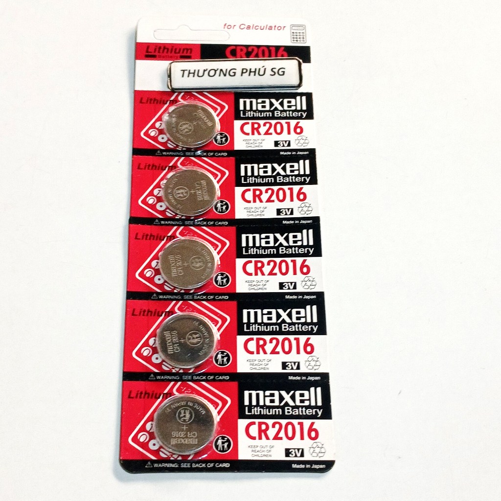 Pin CR2016 - 3V, 2016, DL2016, 5000LC, E-CR2016 / Pin Maxell Lithium