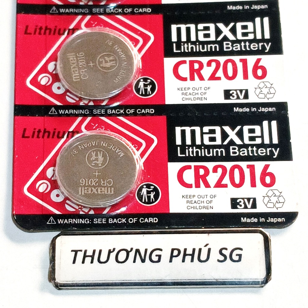 Pin CR2016 - 3V, 2016, DL2016, 5000LC, E-CR2016 - Pin Maxell Lithium / Giá bán 2 Viên
