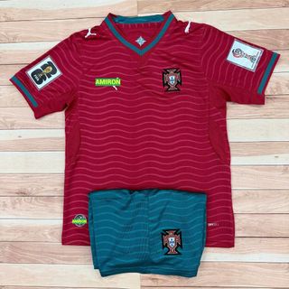 Bộ Quần Áo Bóng Đá Trẻ Em Đội Tuyển Bồ Đào Nha 2026 - Chuẩn Mẫu Thi Đấu - Vải Polyester Gai Thái