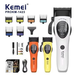 Tông đơ cắt tóc chuyên nghiệp Kemei 1423 động cơ không chổi than ngoài