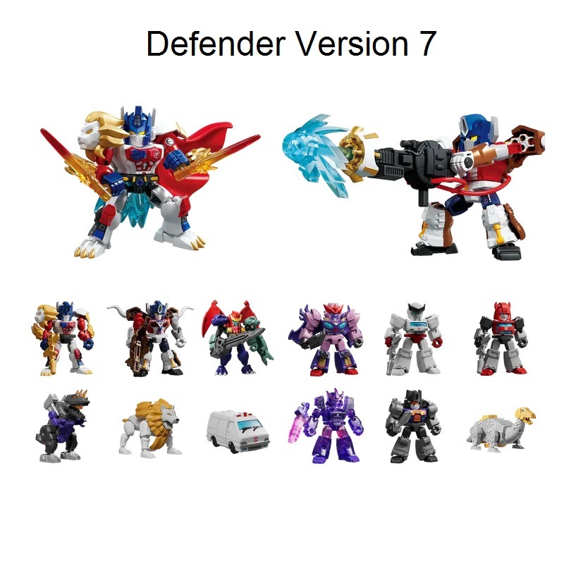 [ 1 hộp ] Blokees Mô Hình Lắp Ráp Hộp Mù Transformers Defender Version DV03 DV04 DV05 DV06 DV07 Tổng