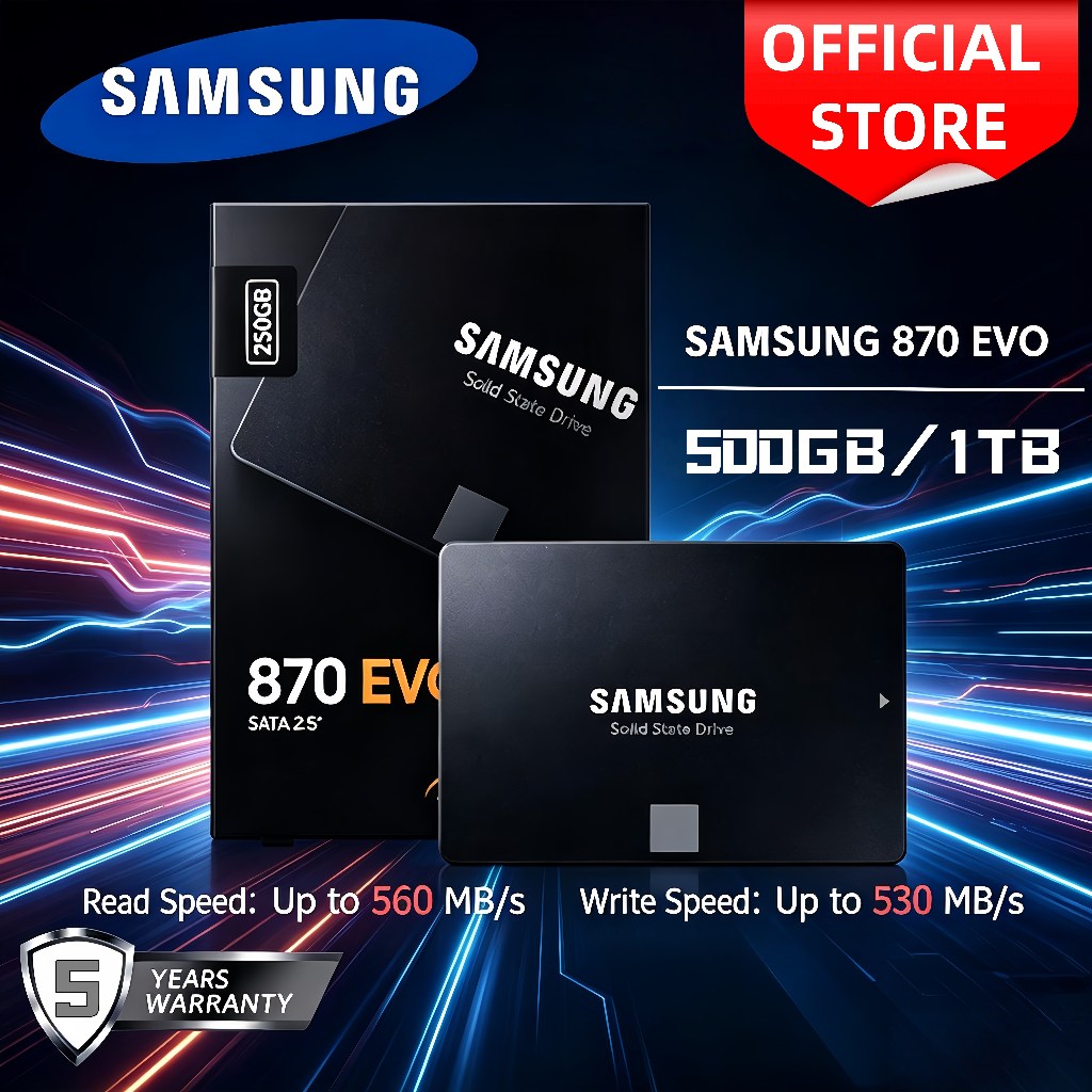 Samsung 870 EVO 500GB/1TB | SSD Máy Bàn Cắm & Chạy, Không Lag