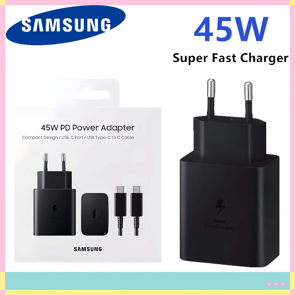 Sạc samsung 45W sạc siêu nhanh Củ sạc samsung 45w cáp sạc samsung Type C THE RED PHONE
