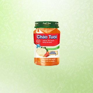 [Tập Ăn Dặm] Cháo Tươi Thịt Bò Bông Cải Xanh Yến Mạch 80g - Linh Hoa Foods - Không Gia Vị