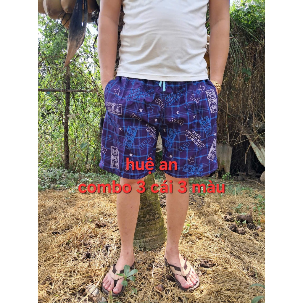 quần đùi nam combo 3 cái,45kg>75kg