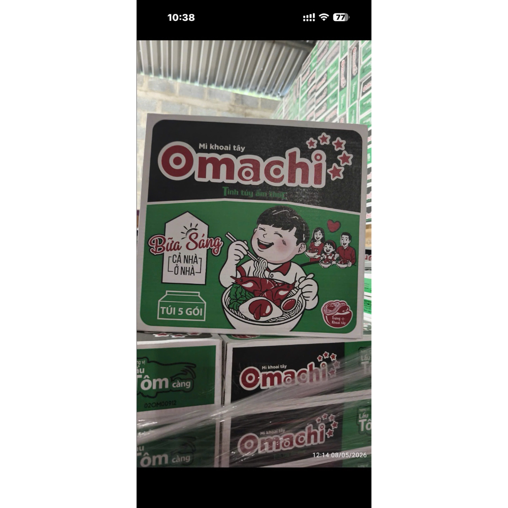 omachi 30 goi chua cay - bò