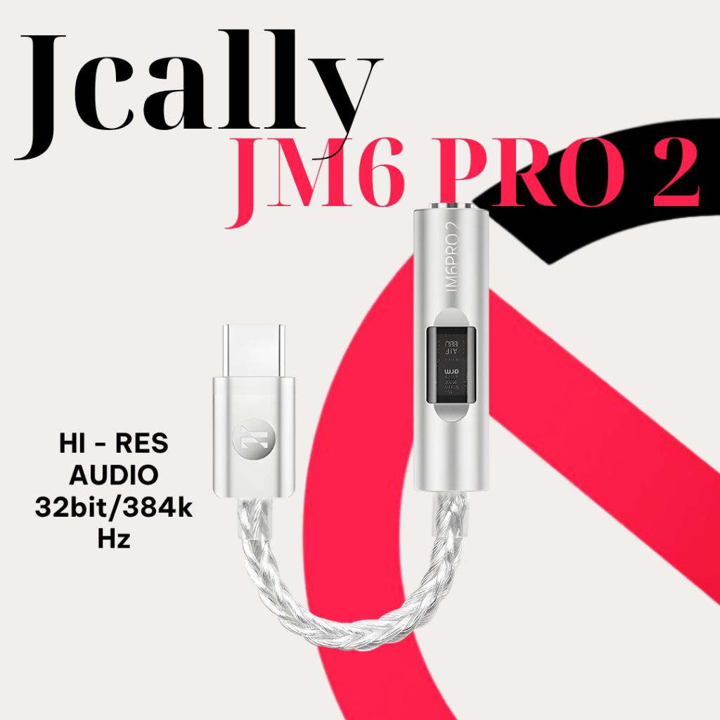 [NEW]  JCally JM6 Pro 2 Dongle DAC/AMP Đầu chuyển tai nghe chất lượng cao Type C to 3.5mm | QMTECH S