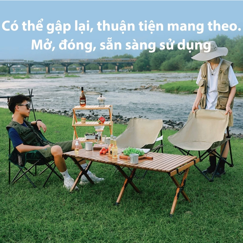Ghế Gấp Gọn Ghế Camping Gấp Gọn Thư Giãn Đa Năng Hợp Kim Nhôm Không Gỉ Chịu Lực Lên Đến 150KG | BigBuy360 - bigbuy360.vn