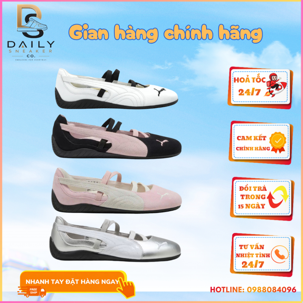 [𝙎𝘼𝙇𝙀 Chính Hãng] Giày Speed_cat Ballet AUTHENTIC. Giày Ballet Nữ Phối Đồ Siêu Xinh  Chính Hãng.-  D