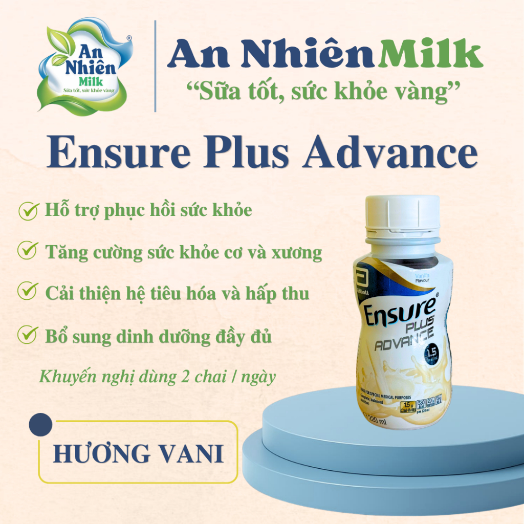Thực phẩm dinh dưỡng y học: Ensure Plus Advance 220ml