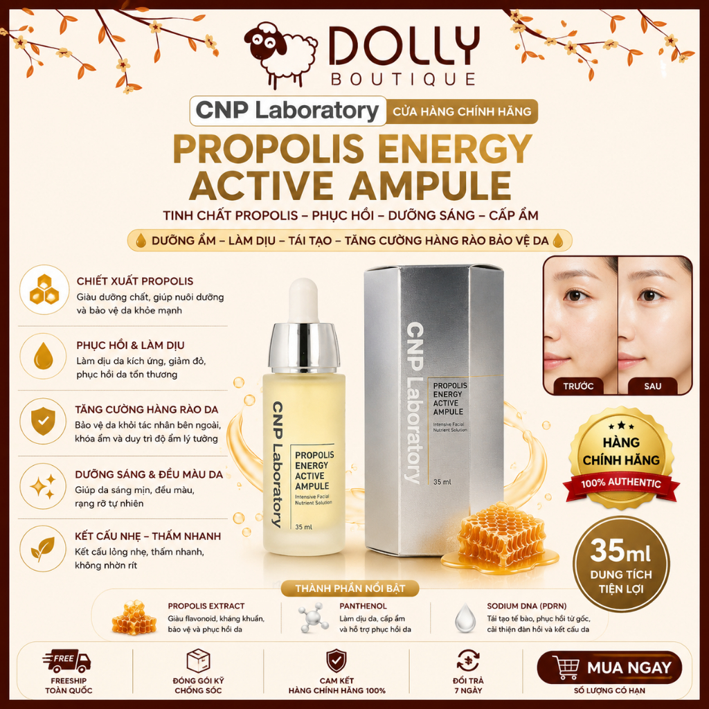 Tinh Chất CNP Laboratory Propolis Energy Active Ampule 35ml