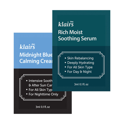[QUÀ TẶNG KHÔNG BÁN] 2 pcs sachet Dear, Klairs dòng kem dưỡng/nước hoa hồng/tinh chất/kem chống nắng