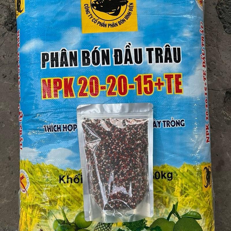 Phân bón NPK 20-20-15+TE 3 MÀU Bình Điền - Chuyên rau màu, cây ăn trái, cây cảnh (chiếc lẻ từ bao 50