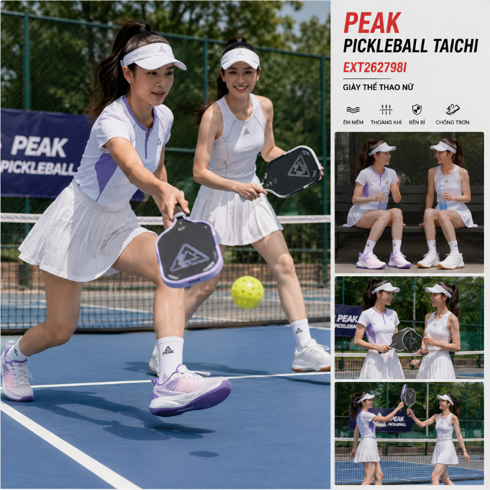 Giày thể thao nữ PEAK Pickleball Taichi EXT262798I