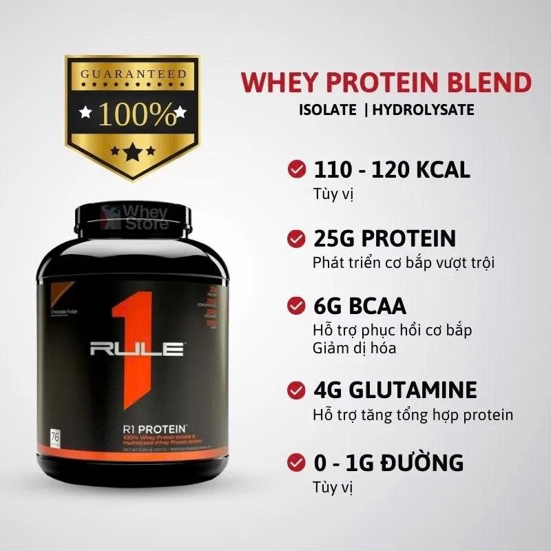 [Tặng Bình Lắc] Combo 2 Gói 1Kg RULE 1 PROTEIN SỮA BỘT - Shop Đô Con