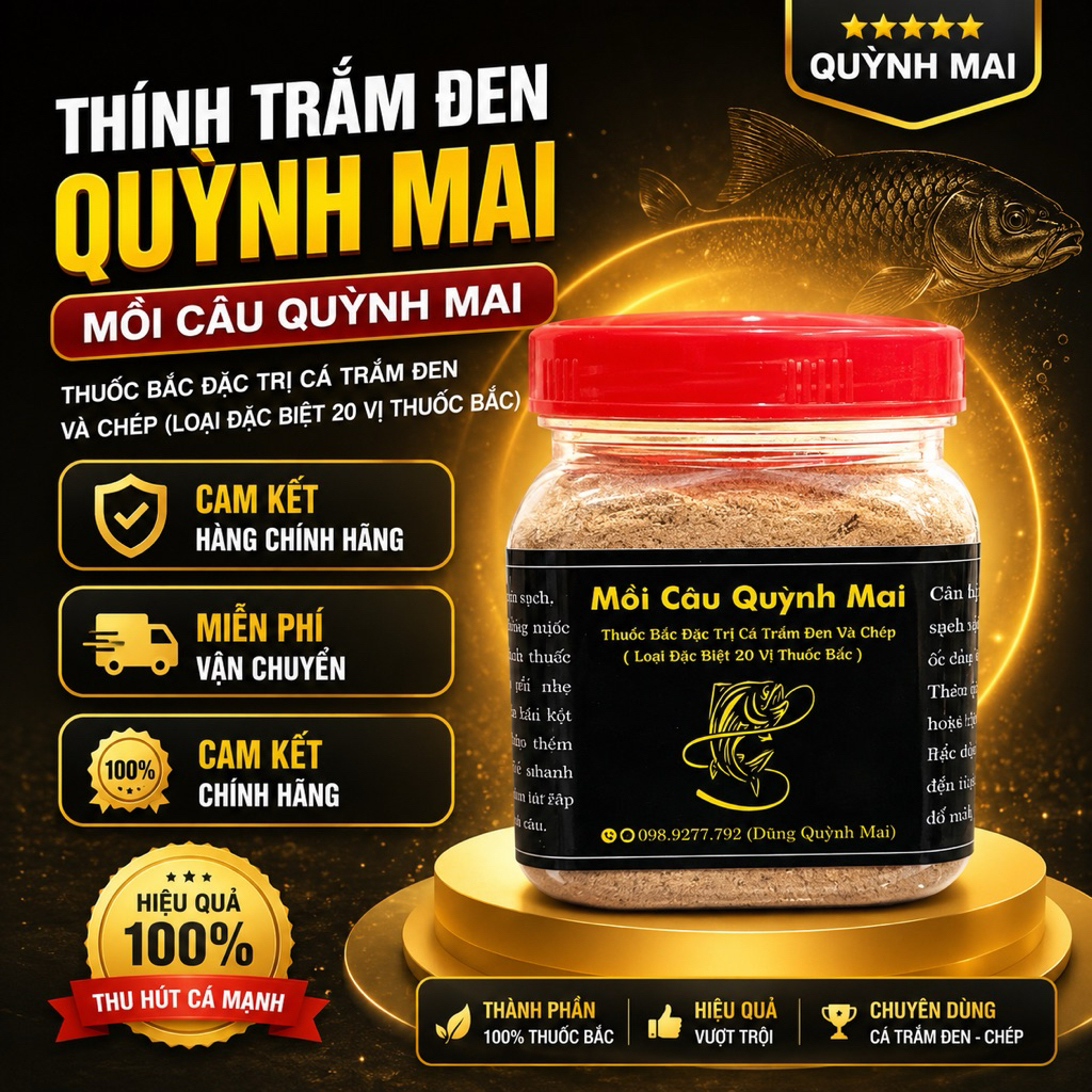 HỘP THÍNH THUỐC BẮC VIP 2 CÂU CÁ TRẮM ĐEN VÀ CÁ CHÉP MỚI NHẤT 2026