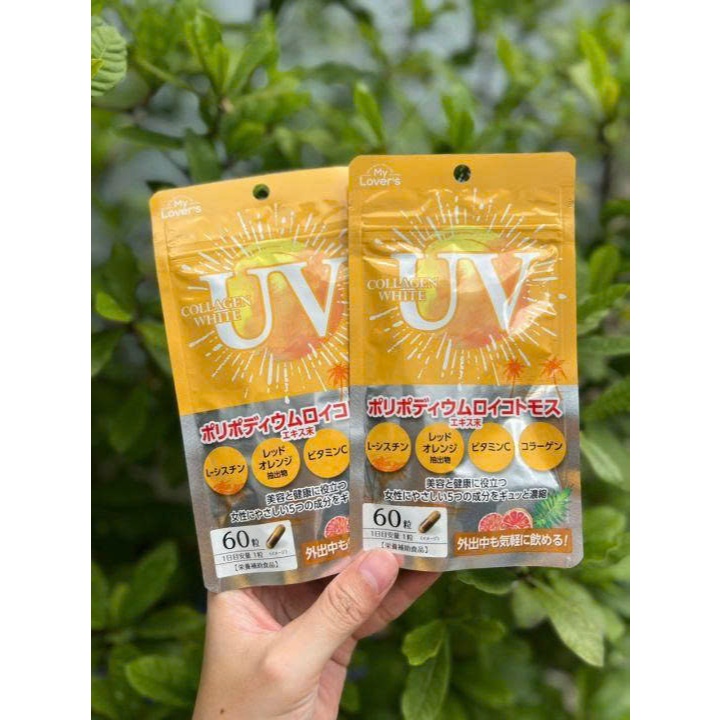 Viên Uống Chống Nắng Trắng da Uv Collagen White My Lover's nội địa Nhật