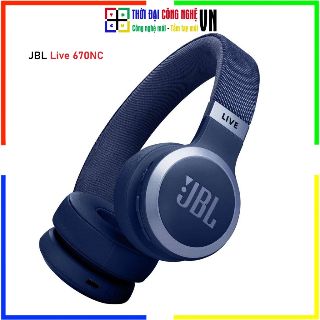 Tai nghe Bluetooth JBL Live 670NC | Chống Ồn Adaptive ANC - Pin 65H - Bảo Hành 12 Tháng PGI Chính Hã