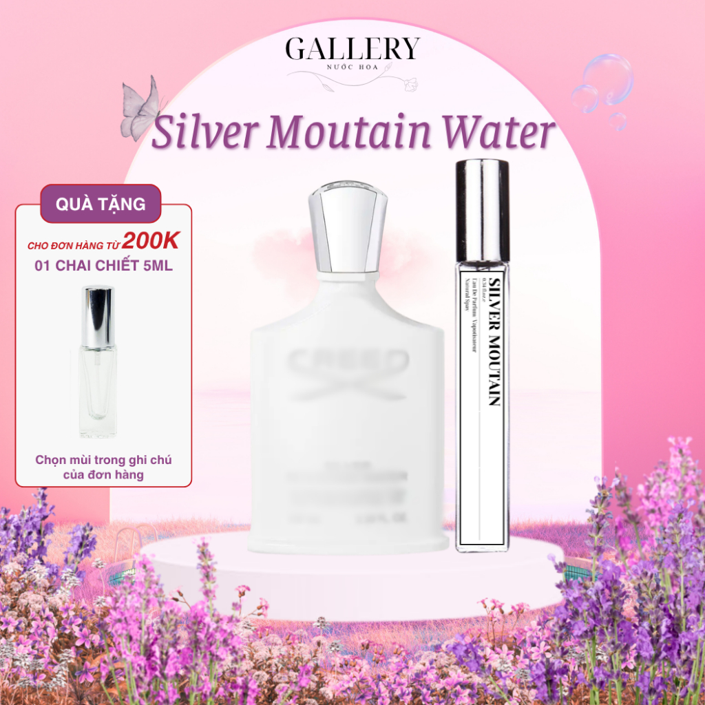 Nước Hoa Unisex Chiết Silver Moutain Water GALLERY SCENT, Dầu Thơm Hương Thơm Ngát, Tươi Mới, Sảng K