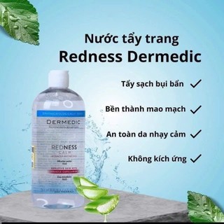 Nước tẩy trang Dermedic dành cho da khô và nhạy cảm 500ml - Dưỡng ẩm sâu, không cồn, không paraben