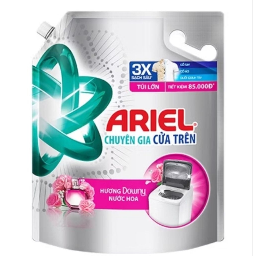 Nước giặt Ariel chuyên gia cửa trên  hương sen nhài túi 3,6kg