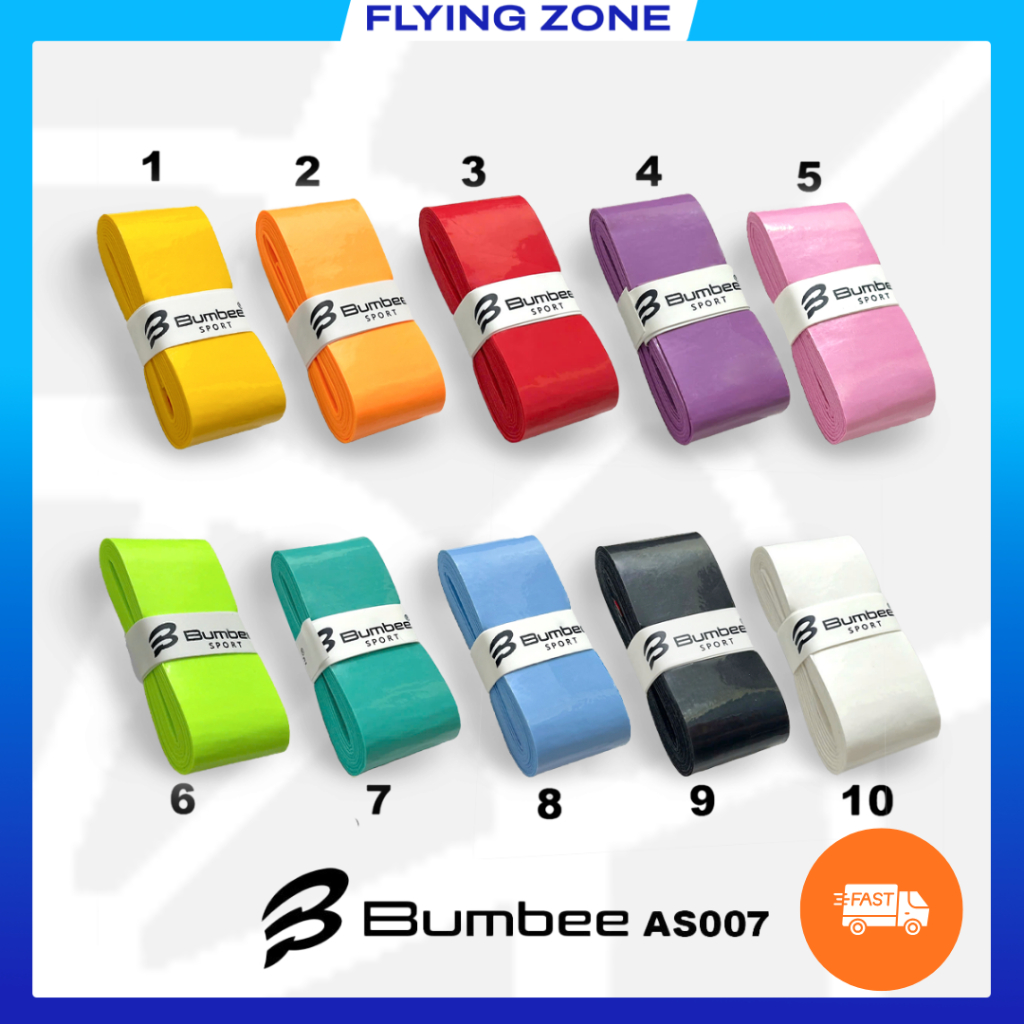 Quấn cán vợt Cầu Lông BUMBEE AS007 (Lẻ). Cuốn cán cầu lông, tennis, siêu bám dính, hút mồ hôi tay