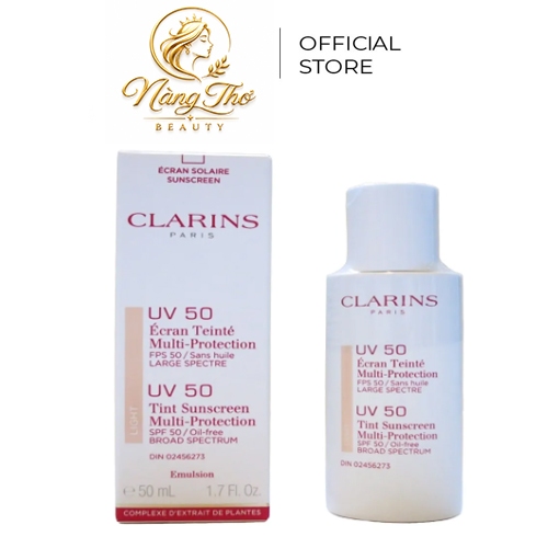 Kem chống Nắng Clarins Rosy Glow lên tone trắng hồng