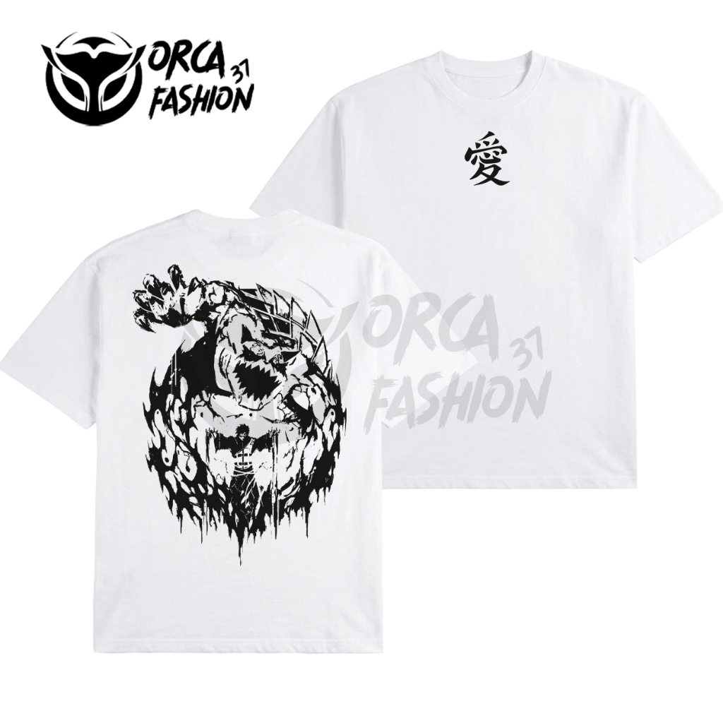Áo thun ORCA in hình Gaara Shukaku Naruto cotton 100% thoáng mát, tay ngắn - NRTOFS129