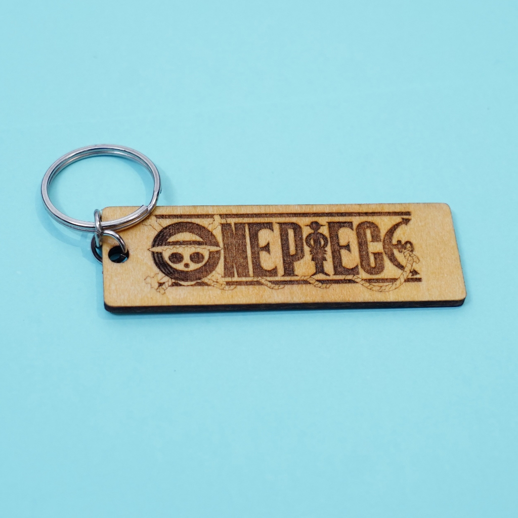 MÓC KHÓA GỖ - Móc khóa anime truyện Onepiece Logo anime