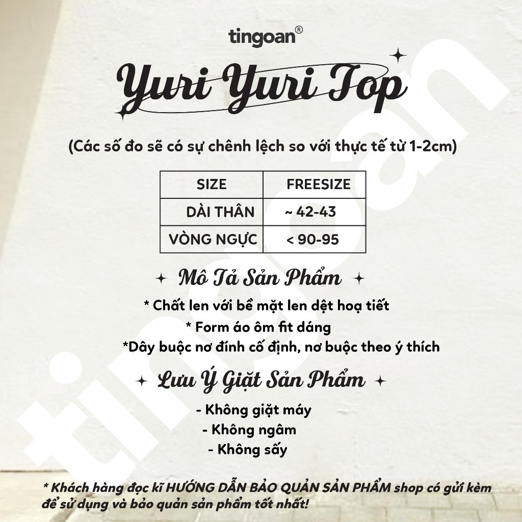 TINGOAN® x KOL - Áo len cổ bẻ chấm bi cổ nơ YURI DOTS | BigBuy360 - bigbuy360.vn