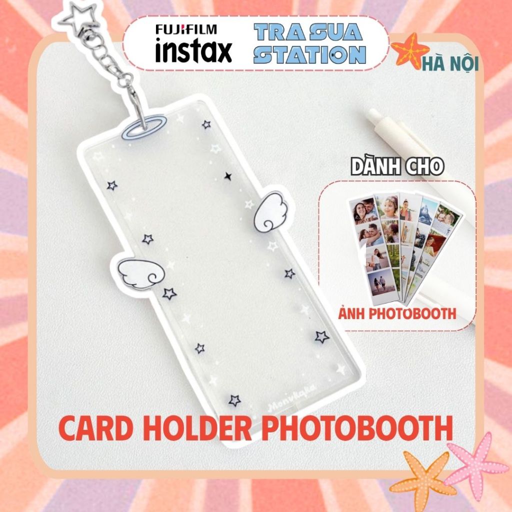 Móc Khóa, Card holder xinh xắn đựng Card, ảnh photobooth nhiều màu dễ thương