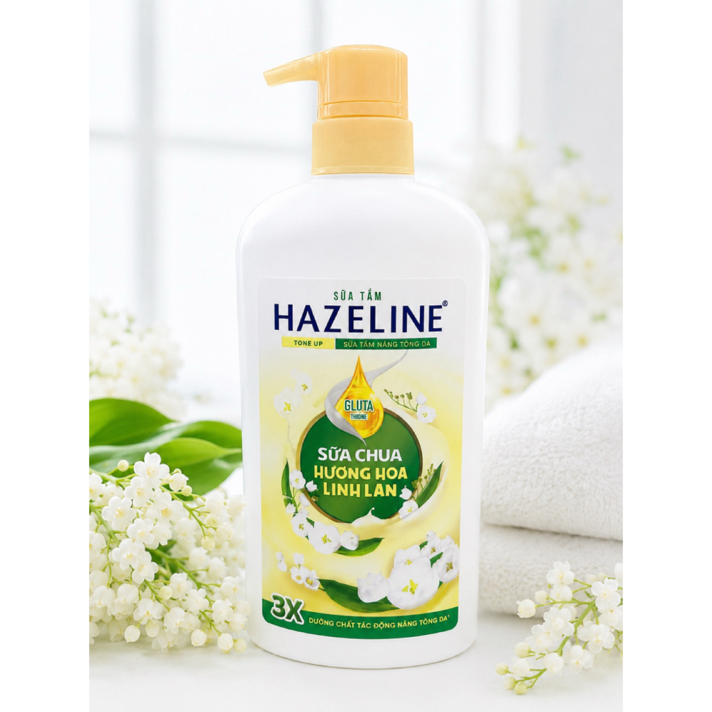 Sữa Tắm Hazeline Sữa Chua Hoa Linh Lan 667ml | Hazeline Body Wash Thơm Lâu Mềm Mịn Da