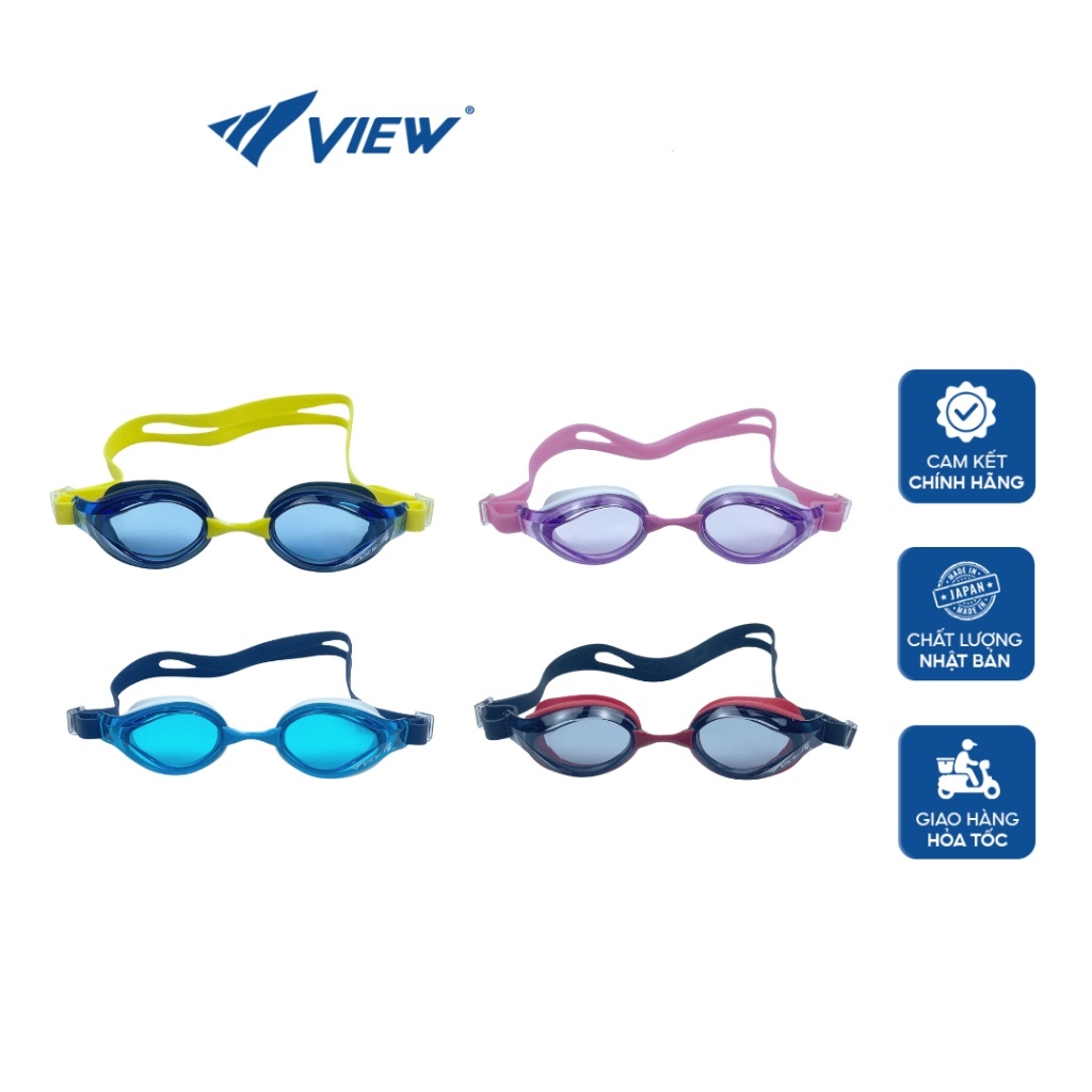 Kính Bơi VIEW V760 JASA / V730J / V630ASA / V550 Nhật Bản Chính Hãng – Chống Mờ, Chống UV, Cao Cấp