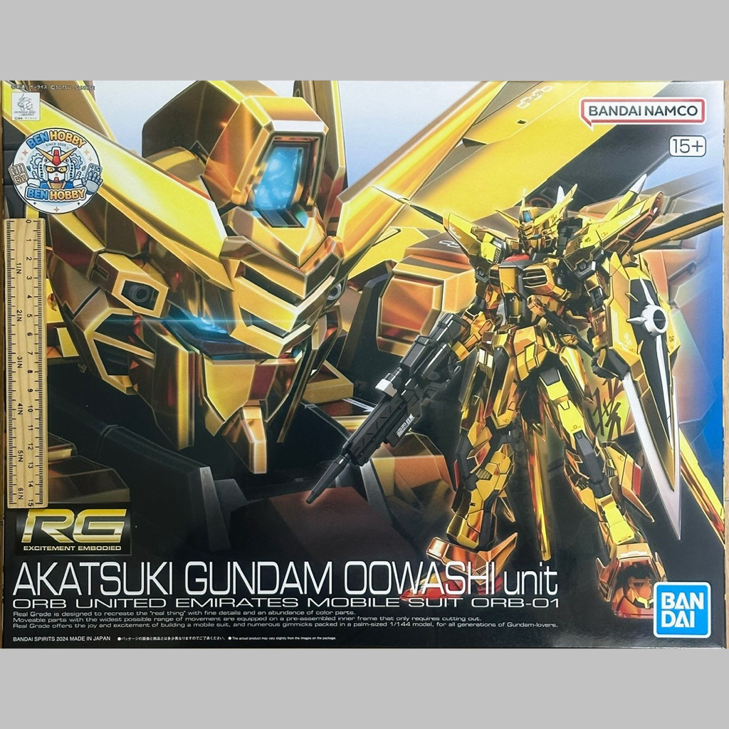mô hình lắp ráp RG 1/144 AKATSUKI GUNDAM OOWASHI unit BANDAI