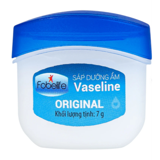 Sáp dưỡng ẩm Vaseline Original Fobelife giữ ẩm, bảo vệ da khô, nứt nẻ (7g)