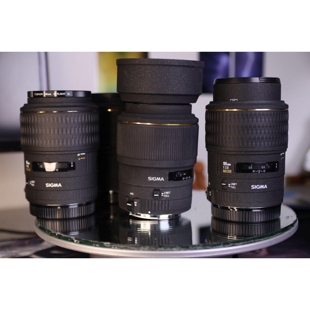 Ống kính Canon Ef  - Nikon F - Sigma 105mm F2.8 EX Macro - Ống kính Canon EF
