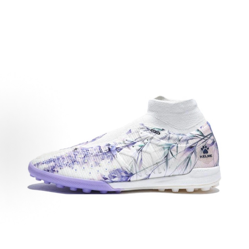 Giày Bóng Đá Kelme 3.0 Pro TF cổ cao - Trắng tím Lavender