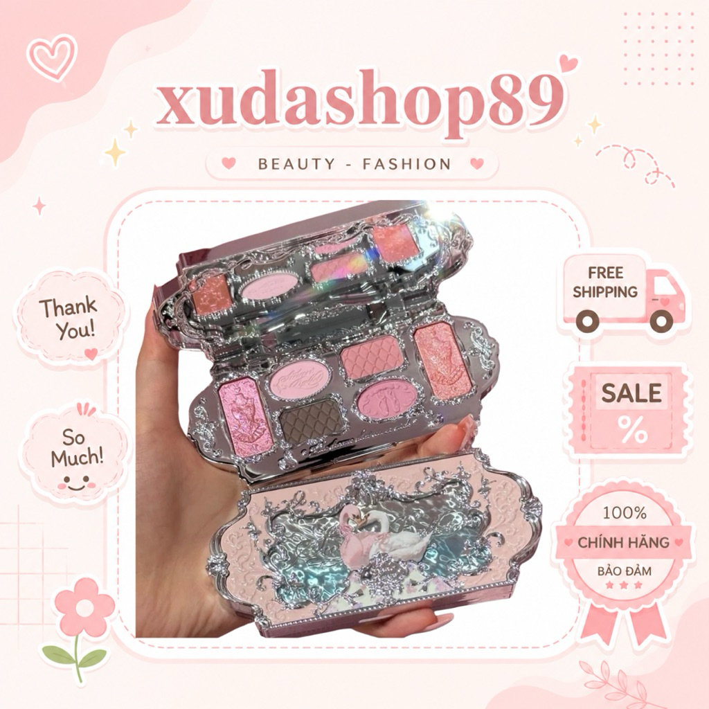 Bảng Mắt Flower Knows Swan Ballet Eyeshadow Palette