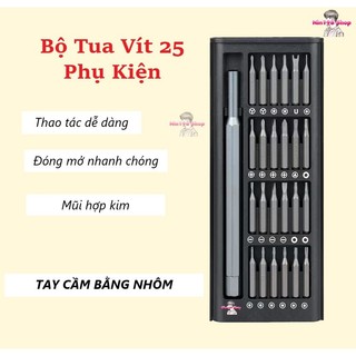 Bộ Tua Vít Nhôm Đa Năng Bộ Mini 24 Đầu Nhỏ Từ Tính, Sửa Điện Thoại, Laptop Tiện Lợi