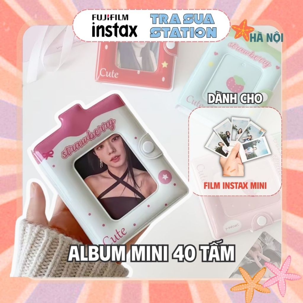 Album ảnh Instax Mini (32- 40 TẤM) Hoạ Tiết - Album Kuromi Melody đựng ảnh thần tượng, đựng card, ản