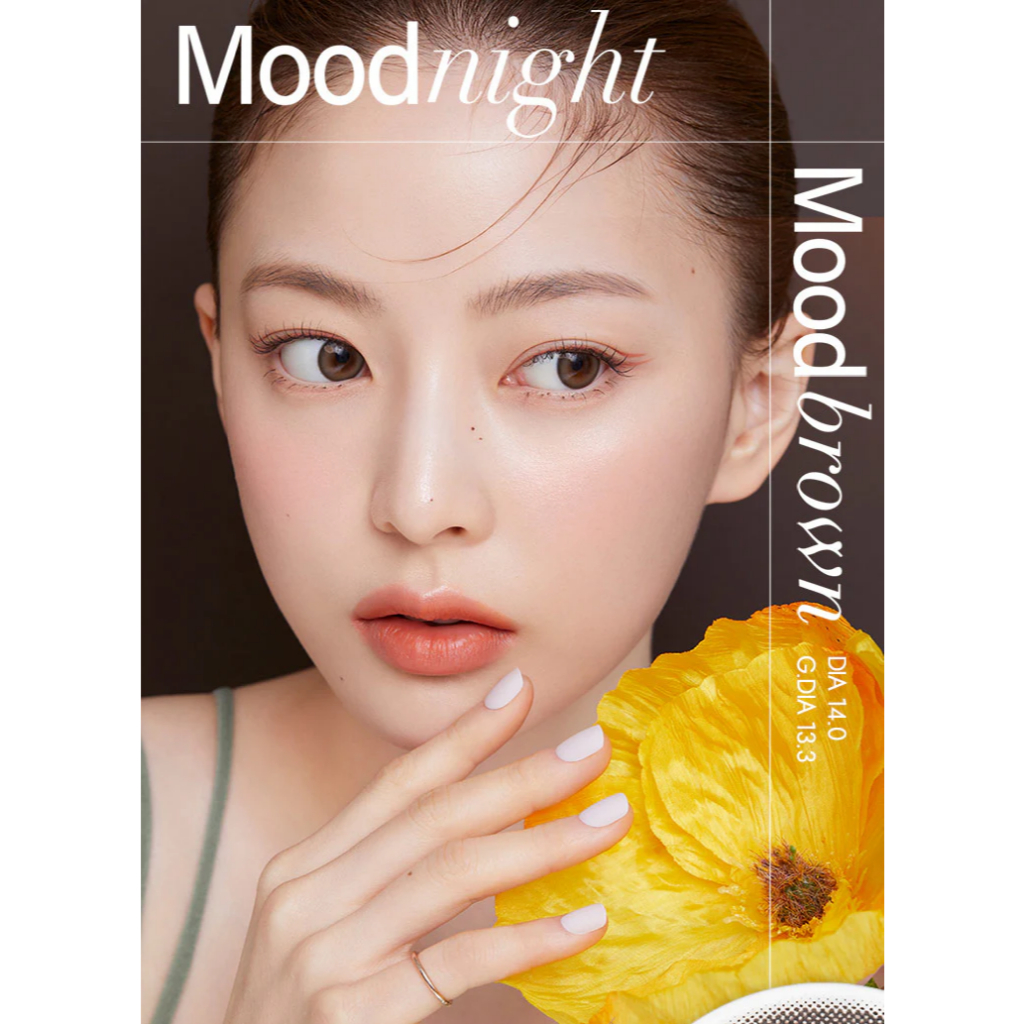 [OLENS] 1 Ngày | Kính áp tròng MOODNIGHT MOOD BROWN/GRAY chính hãng - 1