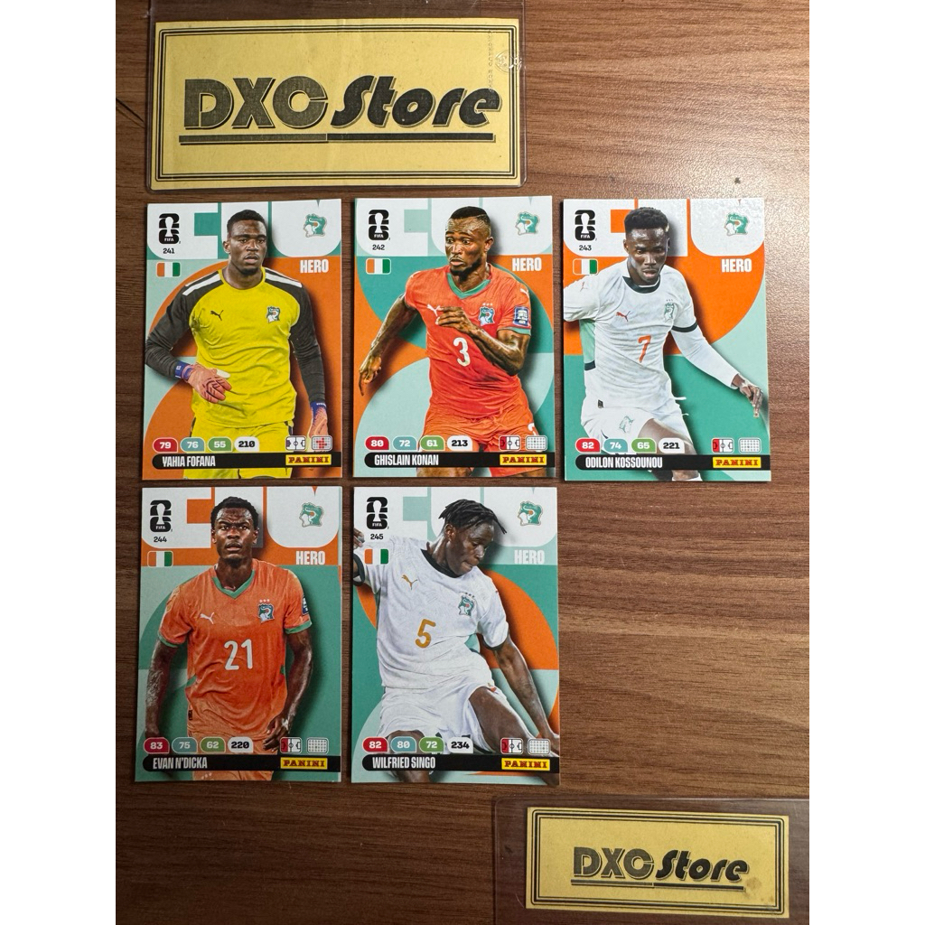 [ CHÍNH HÃNG ] - LOT THẺ HERO - PANINI ADRENALYN XL WORLD CUP 2026 - IVORY COAST