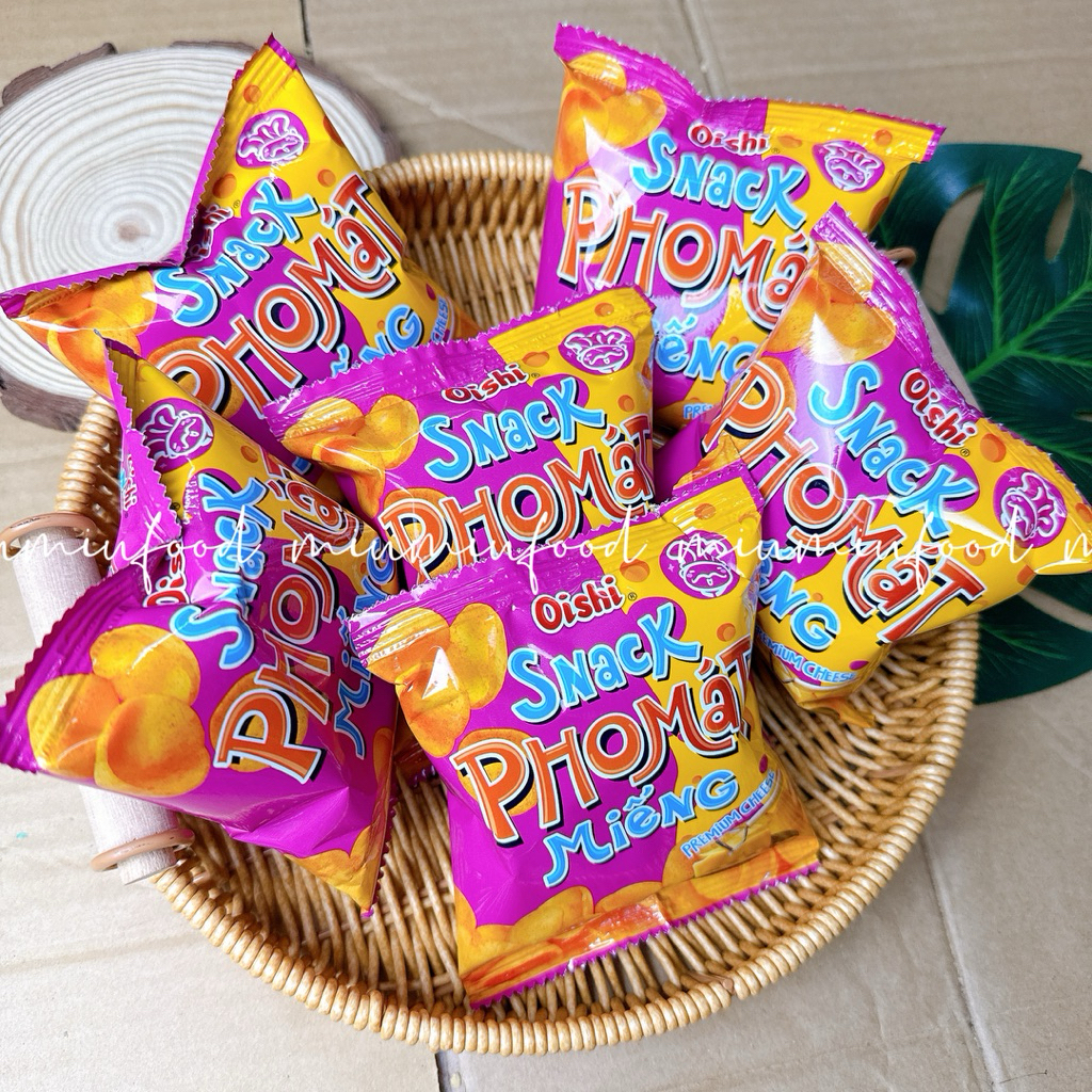 Bịch 20 gói bim bim oishi phô mát 6g/gói