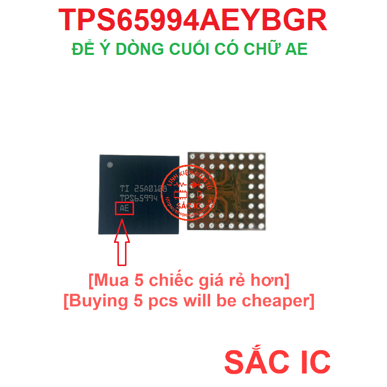 [TPS115] TPS65994AEYBGR TPS65994AE 65994 ic nguồn trên bo mạch - Mới nguyên bản - Original NEW