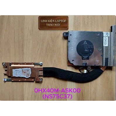 Bộ tản nhiệt + quạt CPU 0HX40M-ASK00 - Quạt NS75C37 - Laptop Dell Latitude 5420 / E5420 series - Hàn
