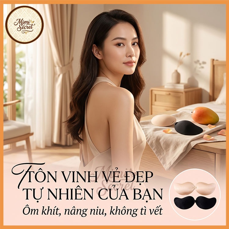 ( Miếng dán ngực) Bra Dán Ngực Quả Xoài Siêu Tiện Lợi P23