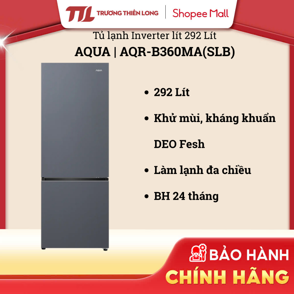 AQR-B360MA(SLB) | AQR-B390MA(SLB) - Tủ Lạnh Aqua Inverter AQR-B360MA(SLB) | AQR-B390MA(WSL) [FREESHI